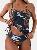 Cleo - Bikini s tropskim listnatim dizajnom