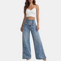 Lara - Jeans za Ženske z Visokim Pasom