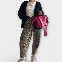 Rozalija - Vintage kavbojke z leopardskim vzorcem