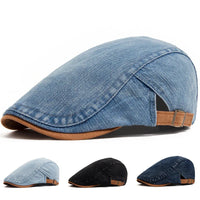 Alma™ | Premium Denim Flat Cap – Časovno Neomejen Slog & Dnevna Udobnost
