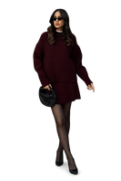 Velara - Pleteni Set - Oversize Pulover + Minica