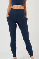 Visokotlačne Leggings s Džepnimi Polno Dolžino