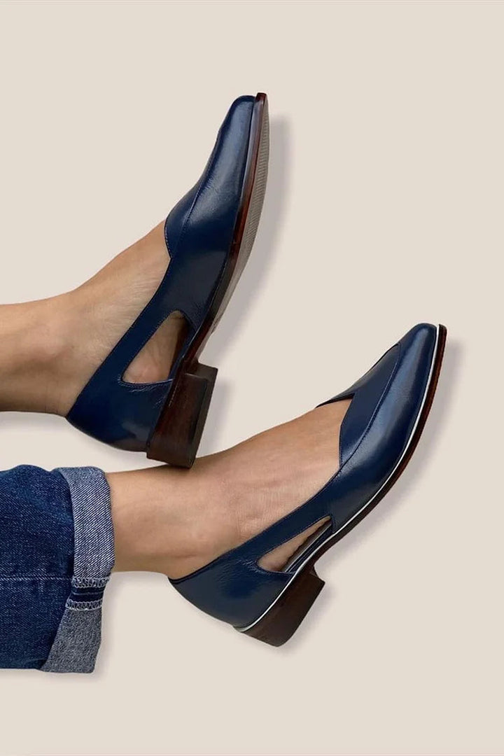 Balerinke s cut-out dizajnom, casual Blu Navy s konico