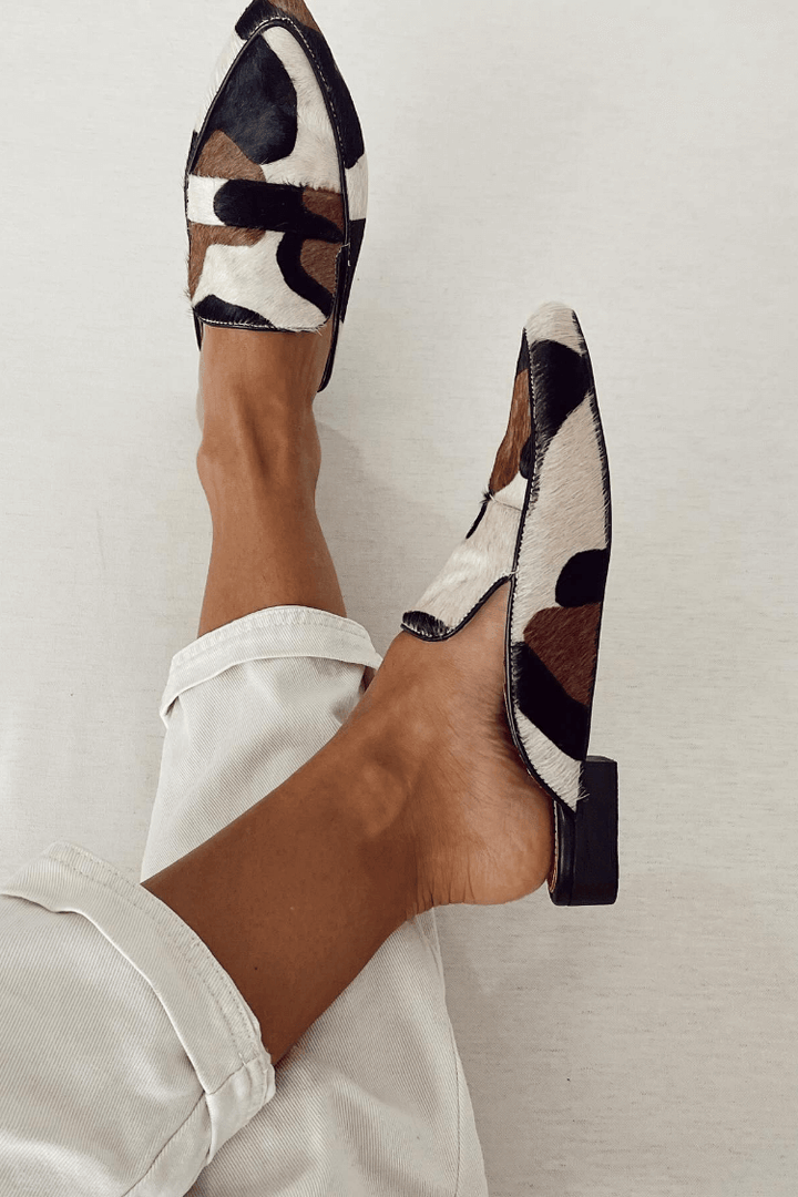 Moccasini patchwork s krožno konico