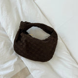 Renee - Mehka Pletena Mini Suede Torba