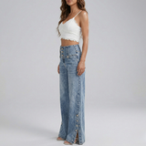 Lara - Jeans za Ženske z Visokim Pasom