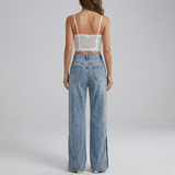 Lara - Jeans za Ženske z Visokim Pasom