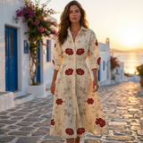 Lana - Eleganten bombažni plašč s ovratnikom
