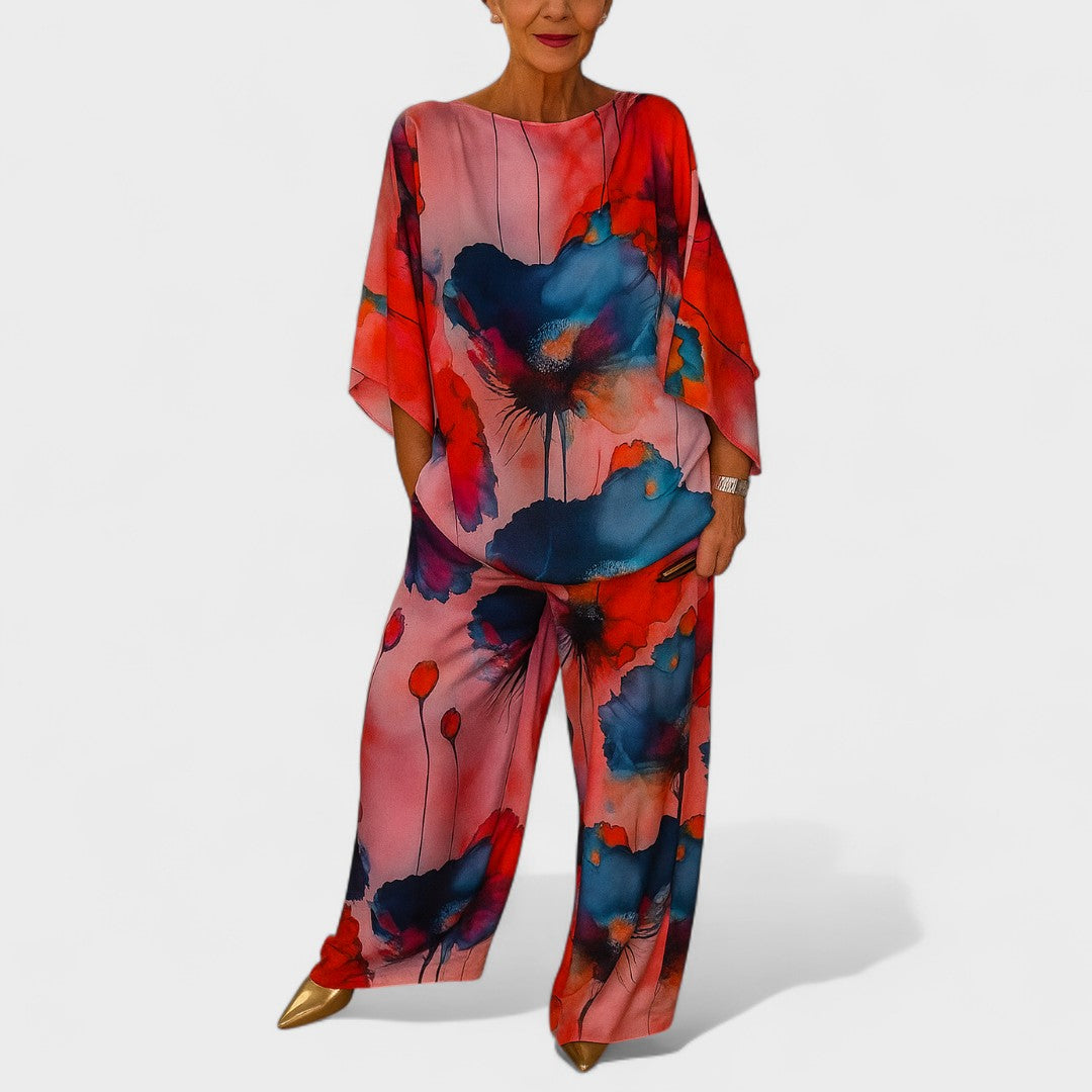 Elizabeta - Satenski dvodelni set za ženske