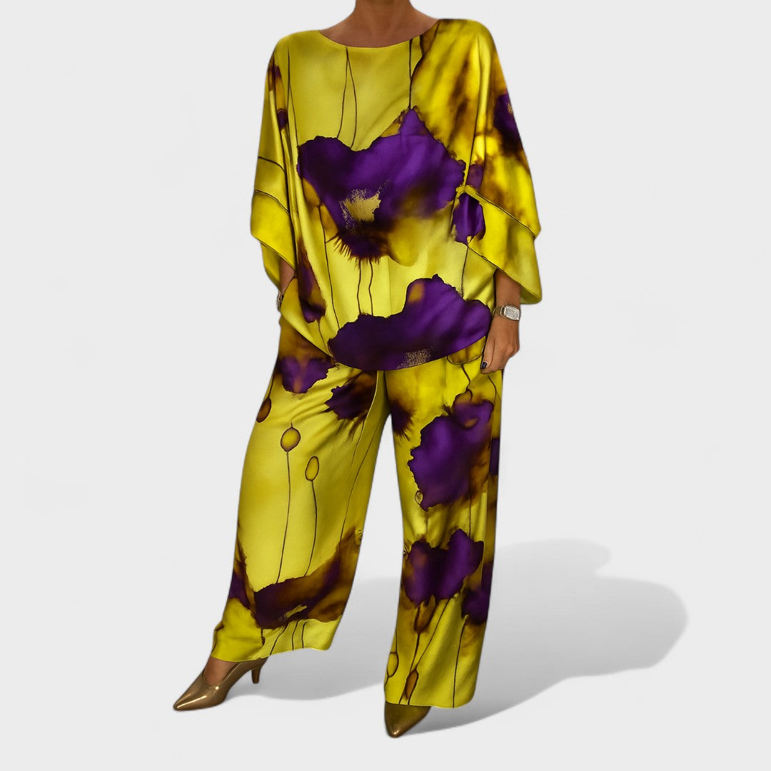 Elizabeta - Satenski dvodelni set za ženske