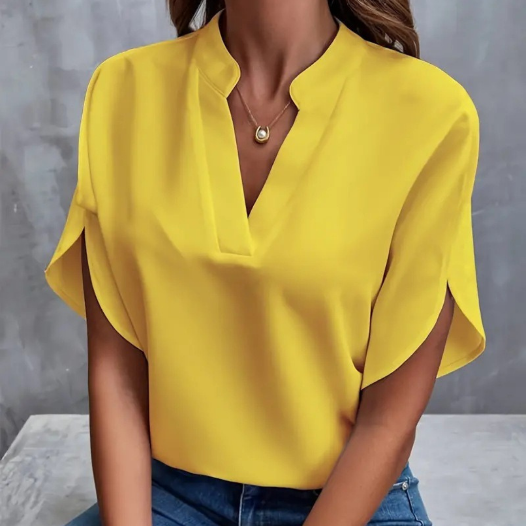 Agatha - Elegantna bluza z rafiniranim ovratnikom