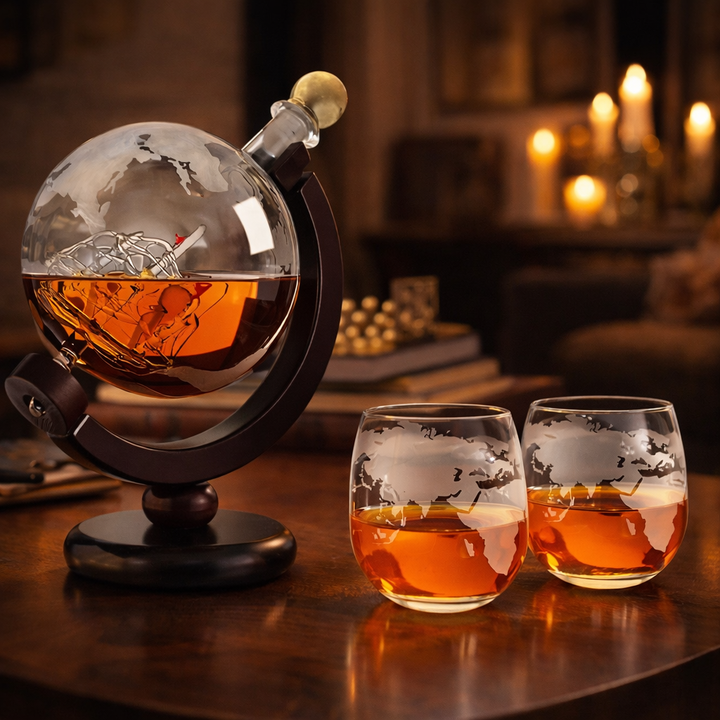 Whisky Dekanter - Izdaja Svetovne Zemljevid