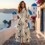 Lana - Eleganten bombažni plašč s ovratnikom