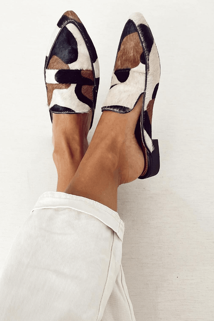 Moccasini patchwork s krožno konico