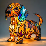 Dachshund - Vitražna Lampa
