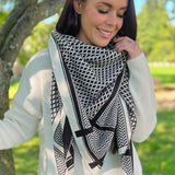 Imperial šal | Bela in Črna | Šal iz French Laundry