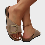 Ortopedske sandal Mila Ljubljana Vesna, udoben model z nastavljivimi trakovi in podporo za stopala.