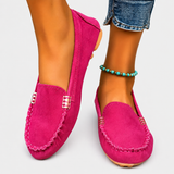Kaia™ Balerinke Mocassino Almo Ljubljana, elegantne usnjene čevlje za ženske s sproščenim slogom.