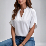 Agatha - Elegantna bluza z rafiniranim ovratnikom