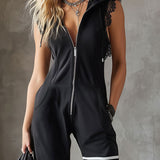 Retro športni jumpsuit Alma Ljubljana Renata, širok kroj, dolg rokav, modro barvo, primeren za sproščene dnevne dejavnosti