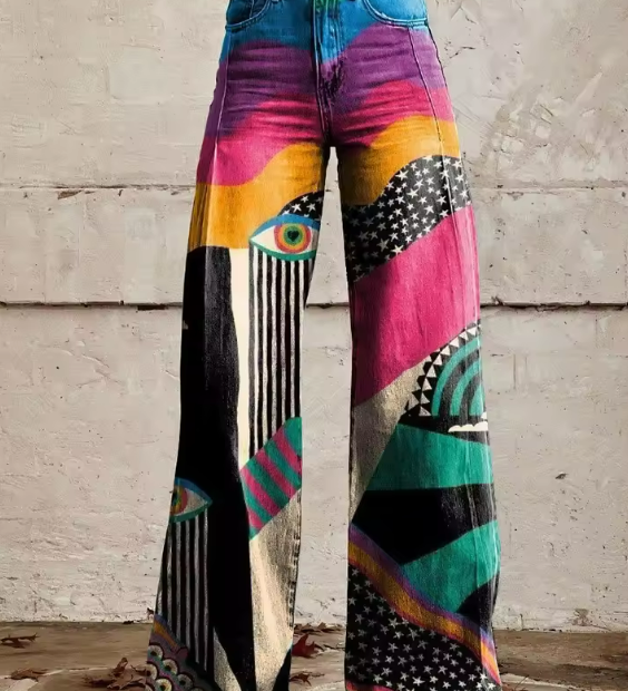 Talia - Boho Chic Flare Hlače