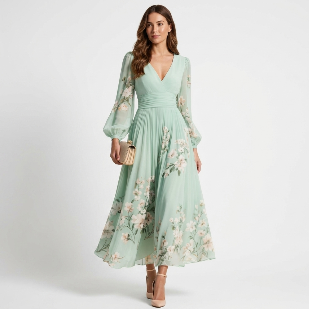 Mel - Eleganten in Lahkoten Midi Oblek