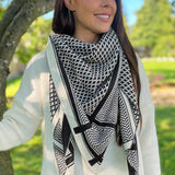 Imperial šal | Bela in Črna | Šal iz French Laundry