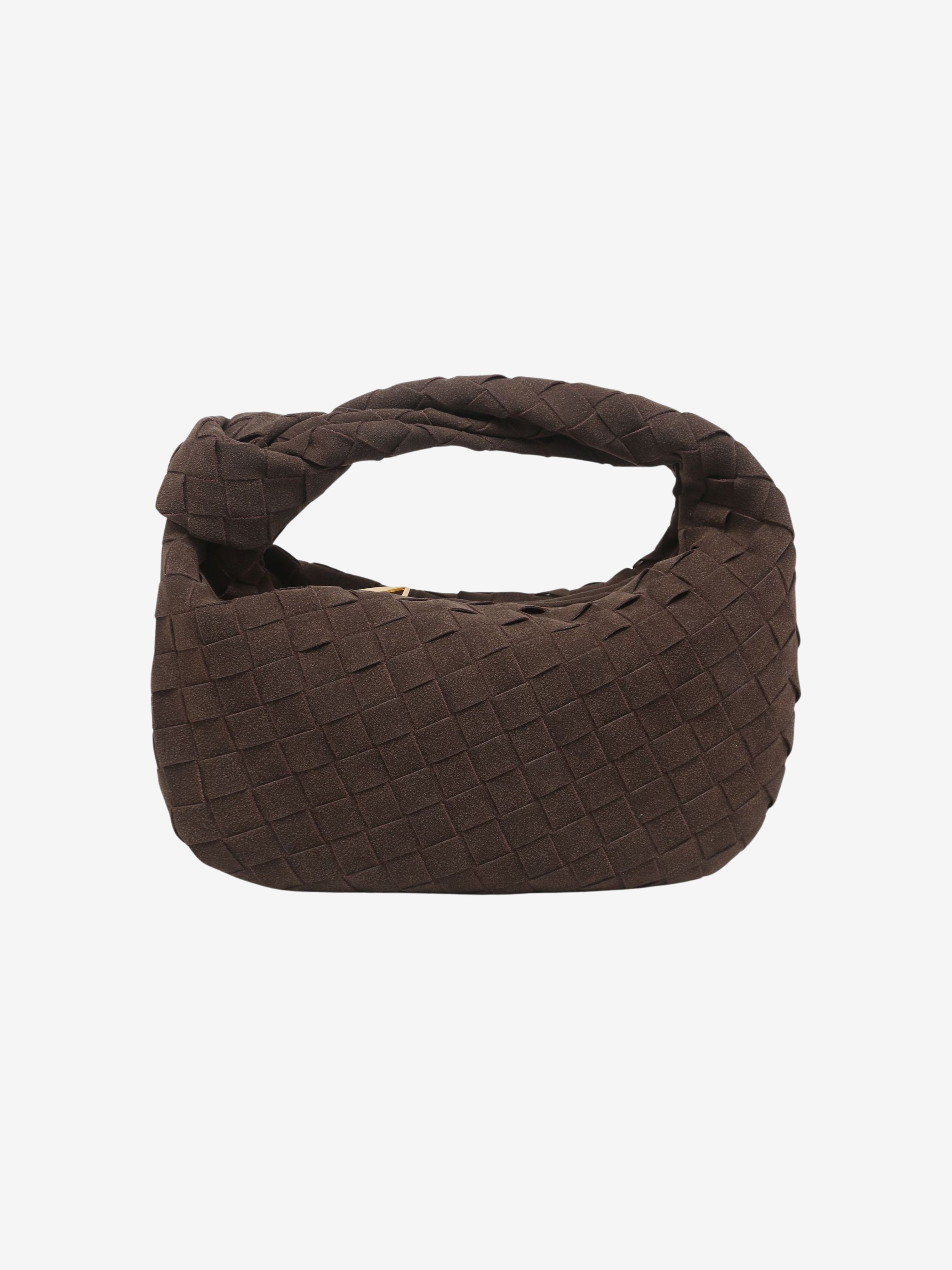 Renee - Mehka Pletena Mini Suede Torba