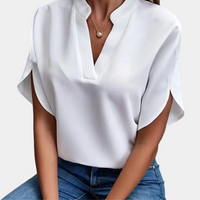 Agatha - Elegantna bluza z rafiniranim ovratnikom