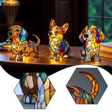Dachshund - Vitražna Lampa