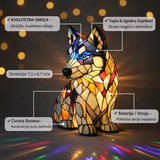 Husky - Lampa iz Steklenih Mozaikov