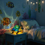 Čarobna kornjača - Lampa iz vitraža