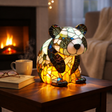 Panda - Svetilka iz Steklenih Mozaikov
