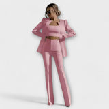 Jasmila – Eleganten Set iz 3 Delov (Blazer, Top, Hlače)