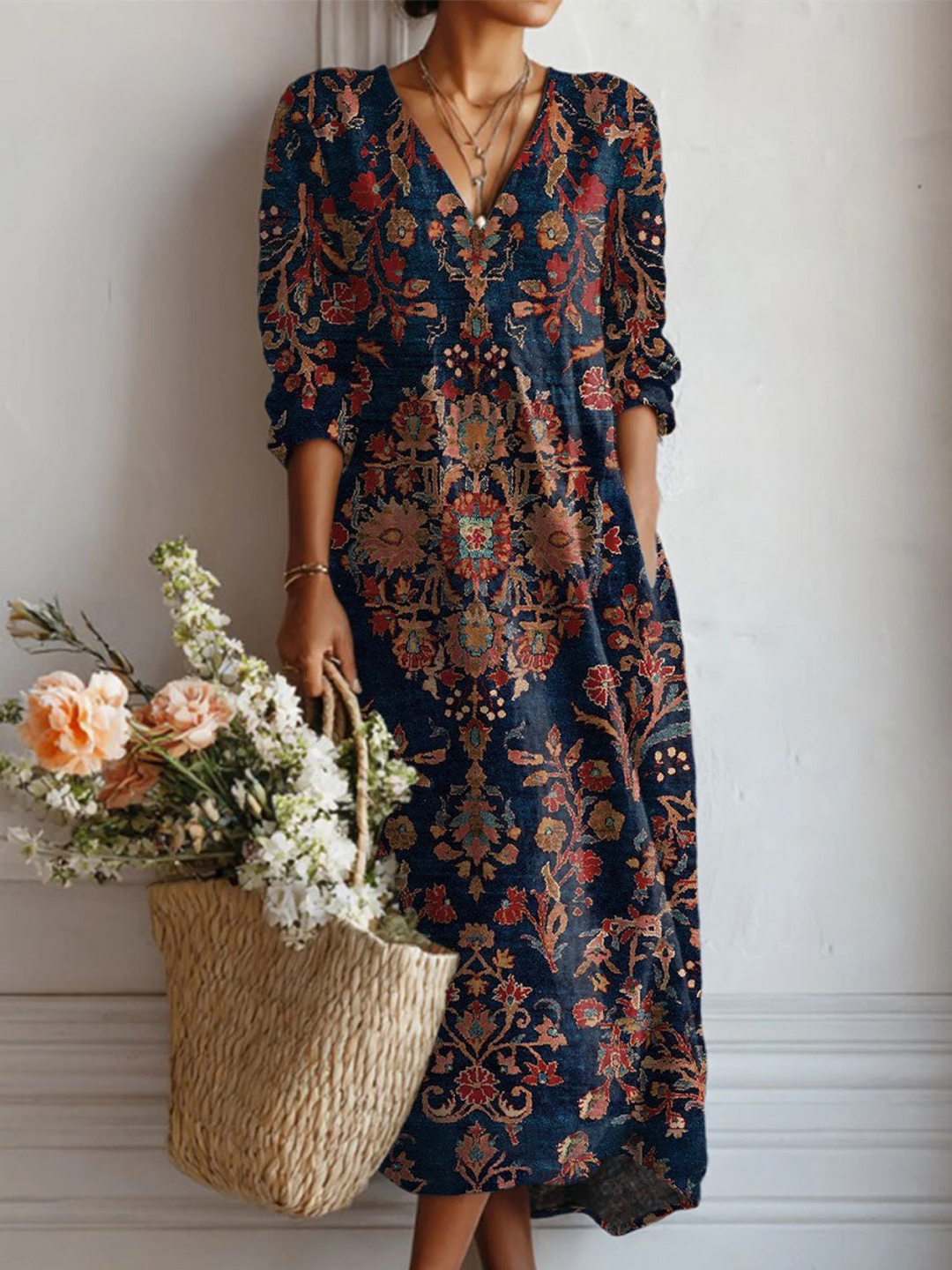 Dolga Boho Obleka