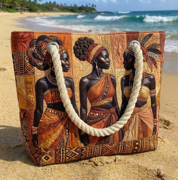 Ročno izdelana plažna torba | Melanin Queens Glow