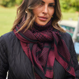 Imperialni šal | Temno rdeča kombinacija | Šal od French Laundry