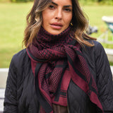 Imperialni šal | Temno rdeča kombinacija | Šal od French Laundry
