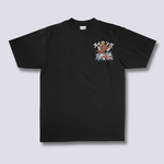 Črna moška majica T-shirt Šimun Koi King z motivom koi ribe na sprednji strani, znamka Mila Ljubljana.