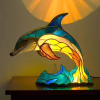 Delfin - Lampa iz Vitraža