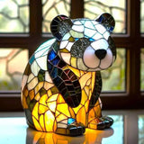 Panda - Svetilka iz Steklenih Mozaikov