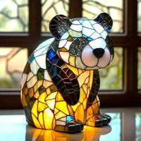 Panda - Svetilka iz Steklenih Mozaikov