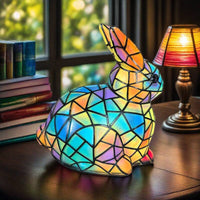 Mali zajec - Lampa iz Steklenih Mozaikov