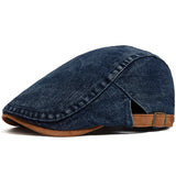 Moška denim kapa Alma Ljubljana, modra, s prilagodljivim trakom in šivi, za vsakodnevno uporabo.