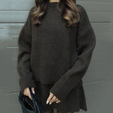Velara - Pleten Set - Oversize Pulover + Mini Krilo