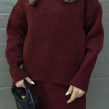 Velara - Pleten Set - Oversize Pulover + Mini Krilo