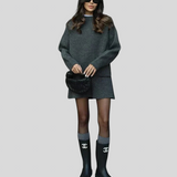 Velara - Pleten Set - Oversize Pulover + Mini Krilo