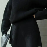 Velara - Pleten Set - Oversize Pulover + Mini Krilo