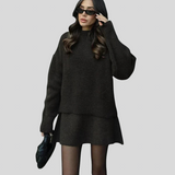 Velara - Pleteni Set - Oversize Pulover + Minica