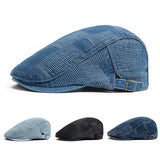 Modra moška denim kapa Alma Ljubljana, udobna in stilskasta, za vsakodnevno nošenje.